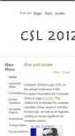 Mobile Screenshot of csl2012.lacl.fr