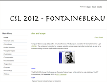 Tablet Screenshot of csl2012.lacl.fr